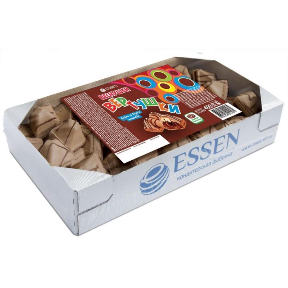 Вафли Essen Веснушки вертушки со вкусом шоколада 400г